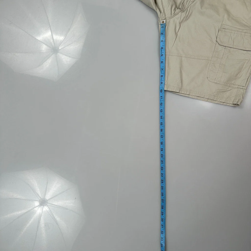Wrangler Cargo Shorts - 38W 11L Beige Cotton - Image 5