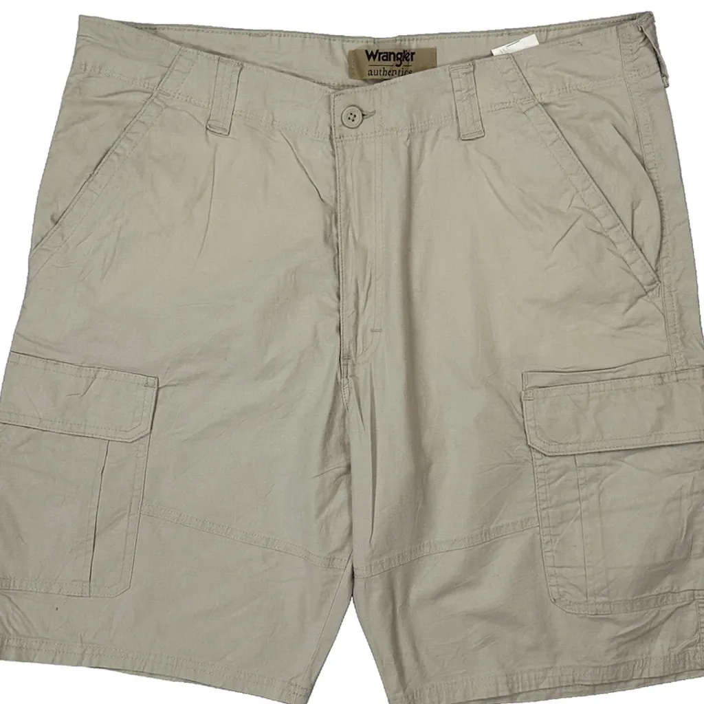 Wrangler Cargo Shorts - 38W 11L Beige Cotton - Image 9