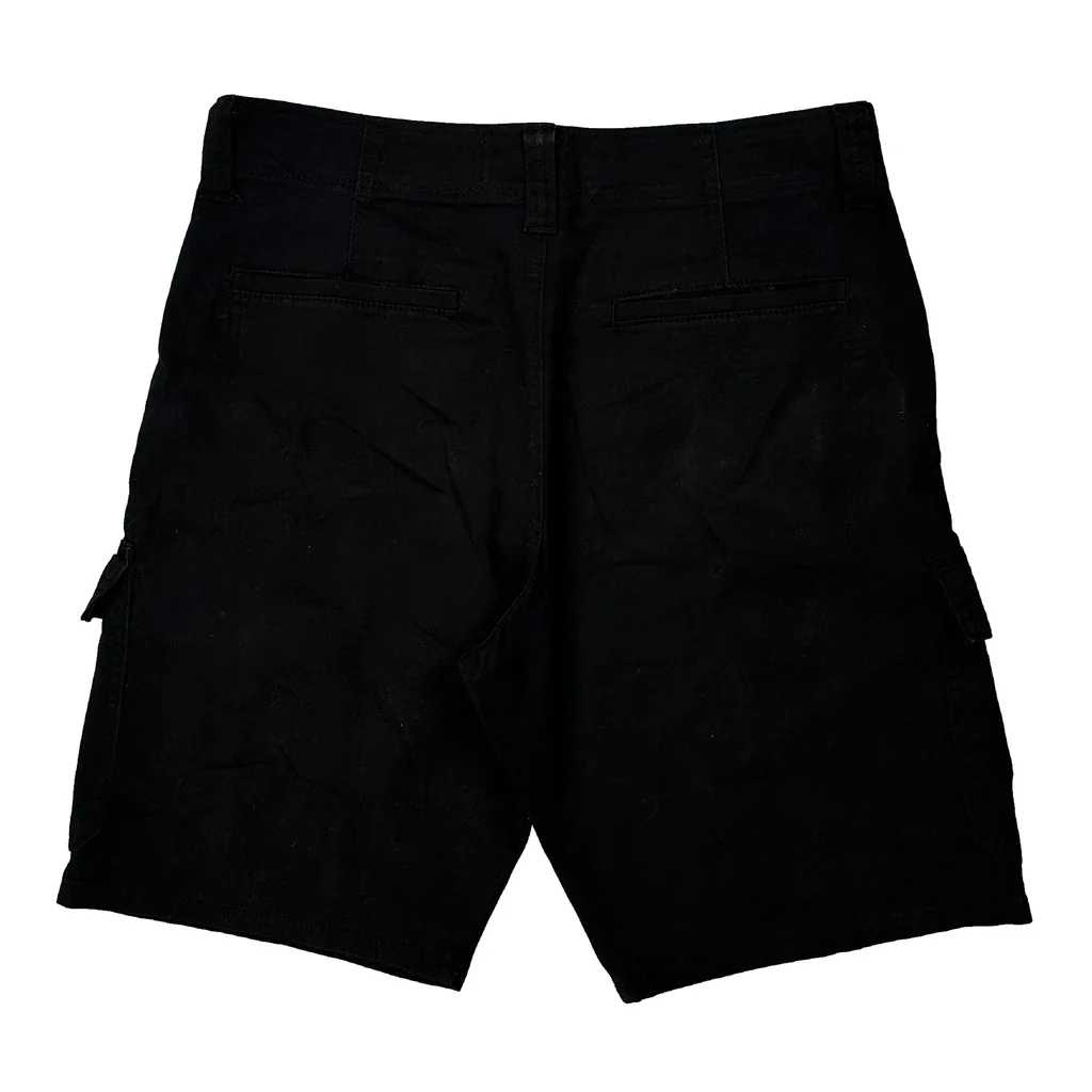Wrangler Cargo Shorts - 30W 8L Black Cotton