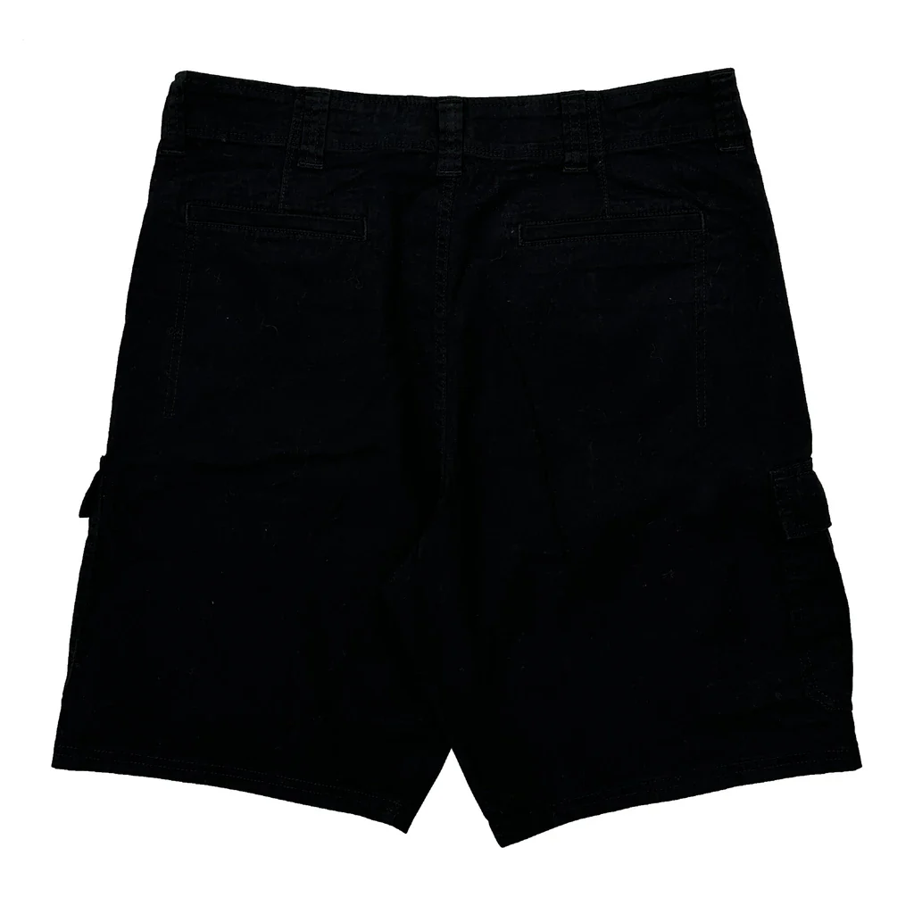 Wrangler Cargo Shorts - 32W 11L Black Cotton