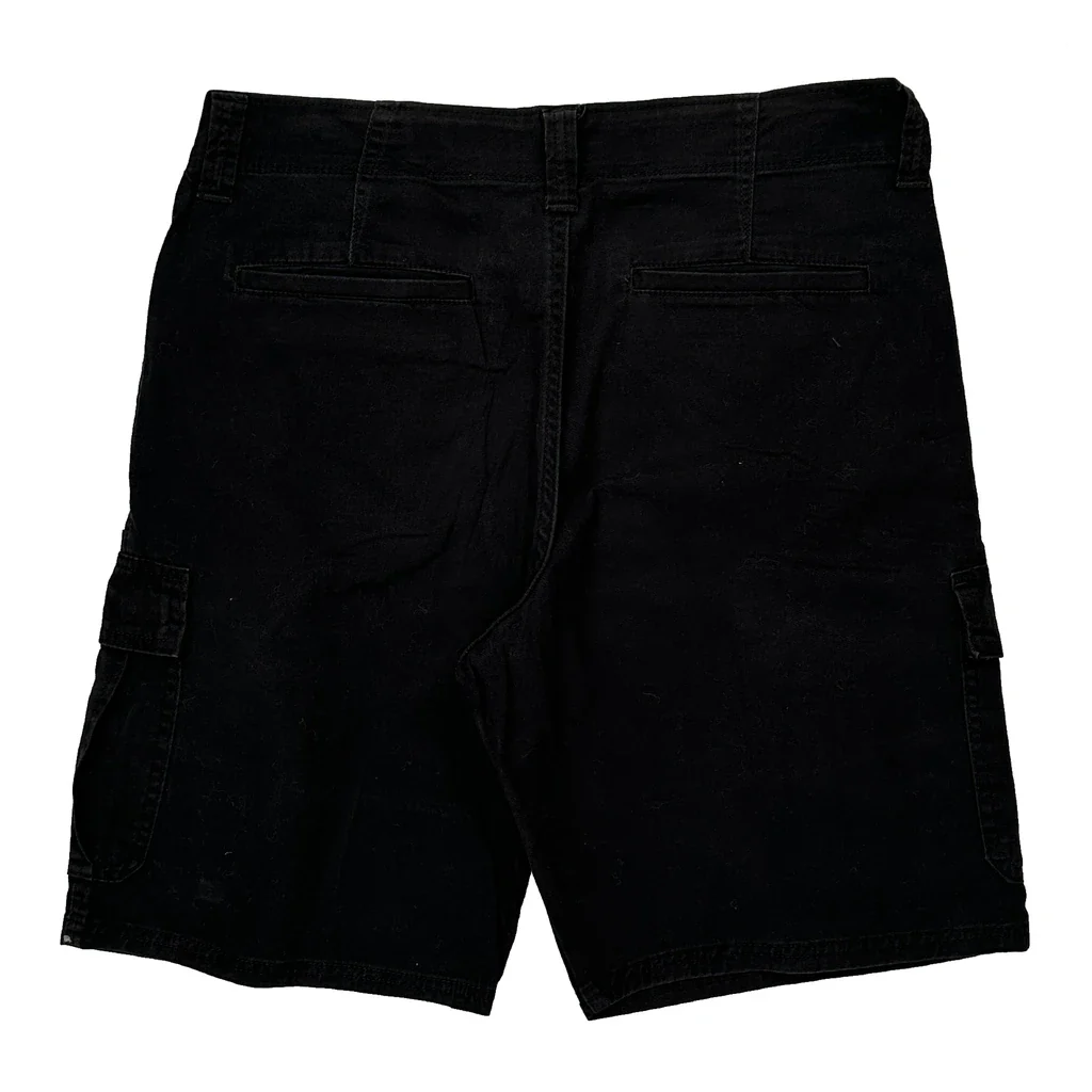 Wrangler Cargo Shorts - 32W 11L Black Cotton