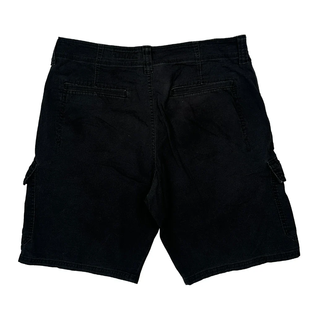 Wrangler Cargo Shorts - 33W 10L Black Cotton