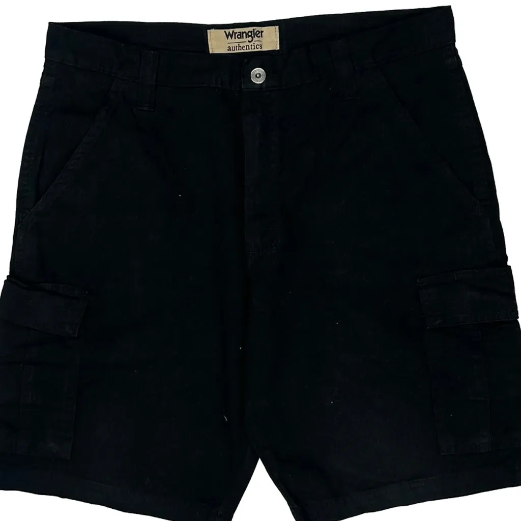 Wrangler Cargo Shorts - 35W 9L Black Cotton - Image 10