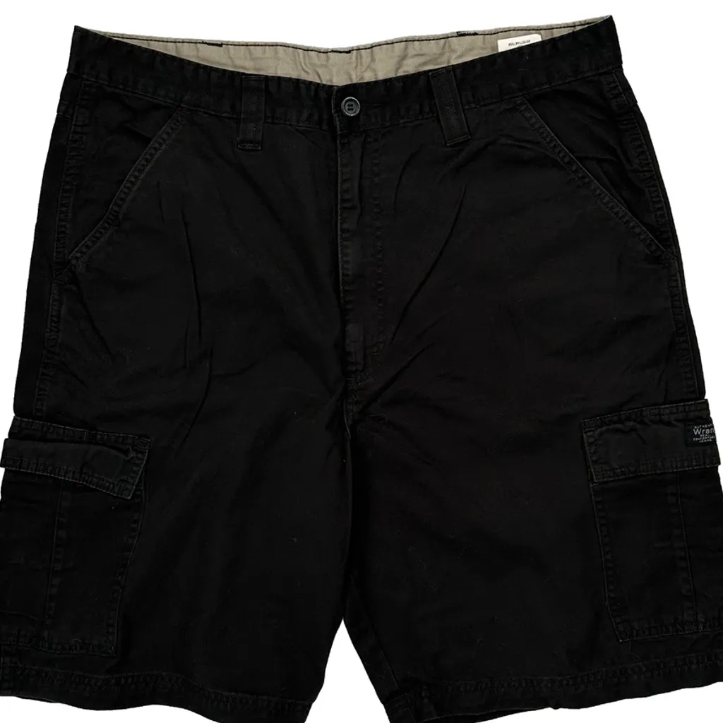 Wrangler Cargo Shorts - 36W 10L Black Cotton - Image 9