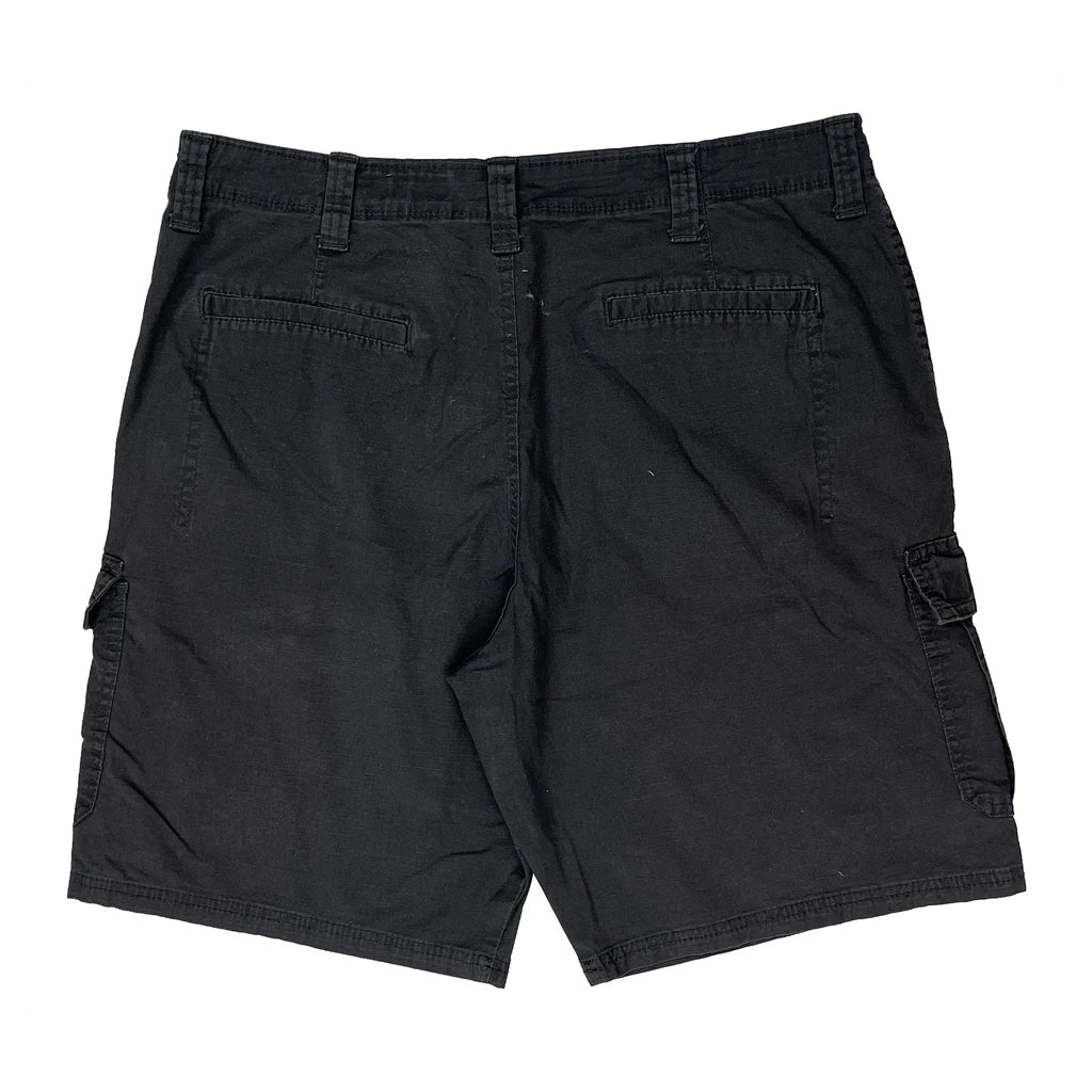 Wrangler Cargo Shorts - 36W 10L Black Cotton