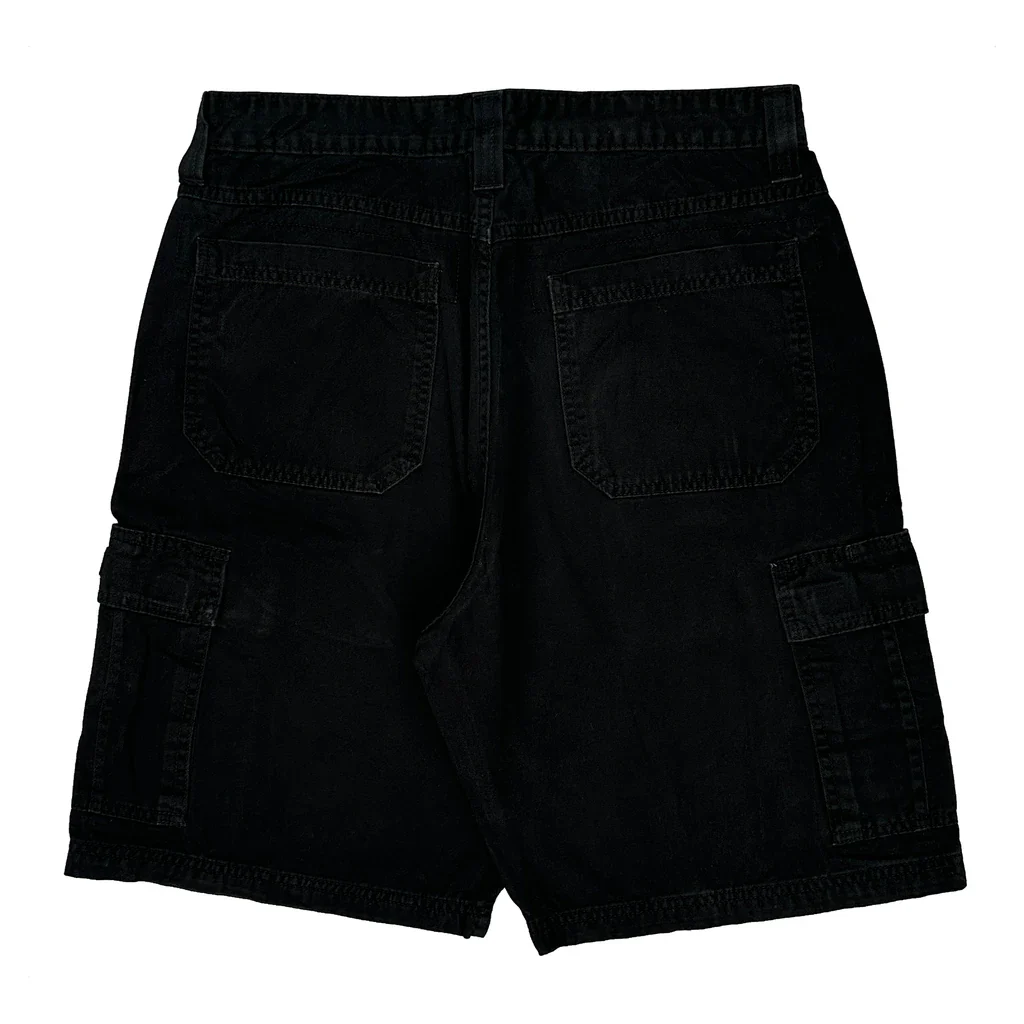 Wrangler Cargo Shorts - 36W 10L Black Cotton