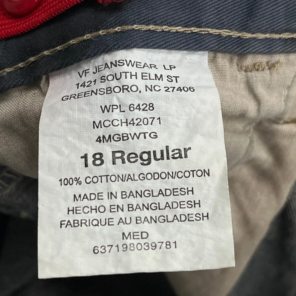 Wrangler Cargo Shorts - 28W 11L Blue Cotton - Image 6