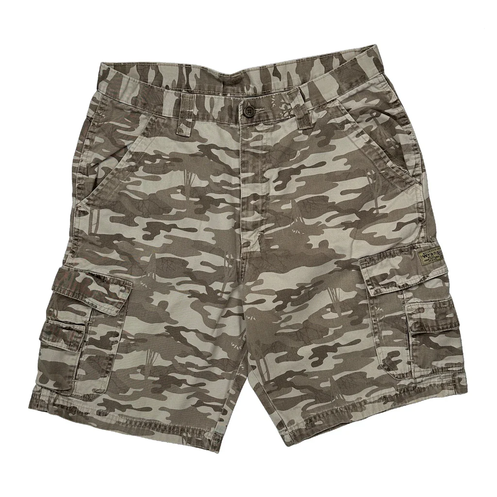 Wrangler Cargo Shorts - 31W 11L Camo Cotton - Image 2