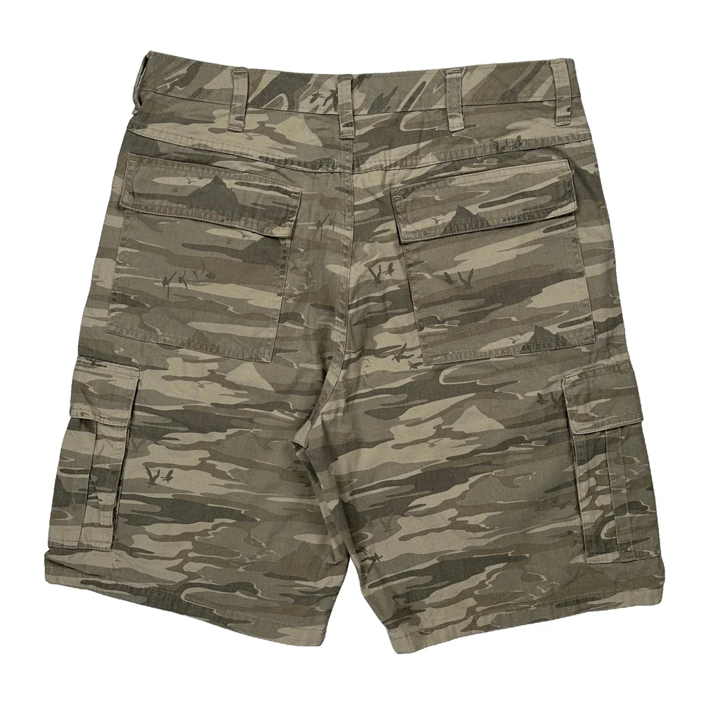 Wrangler Camo Cargo Shorts - 32W 10L Camo Cotton