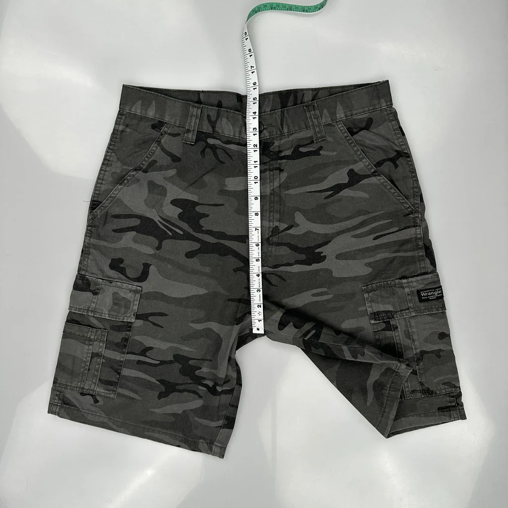 Wrangler Camo Cargo Shorts - 34W 10L Camo Cotton - Image 4