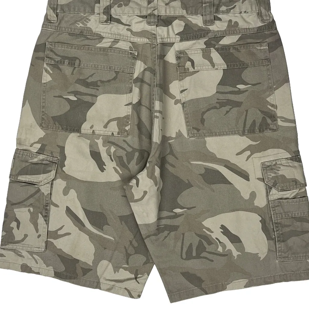 Wrangler Camo Cargo Shorts - 34W 10L Camo Cotton - Image 7