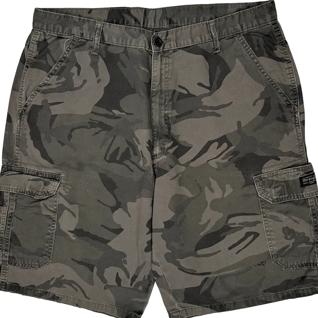 Wrangler Camo Cargo Shorts - 36W 10L Camo Cotton - Image 8