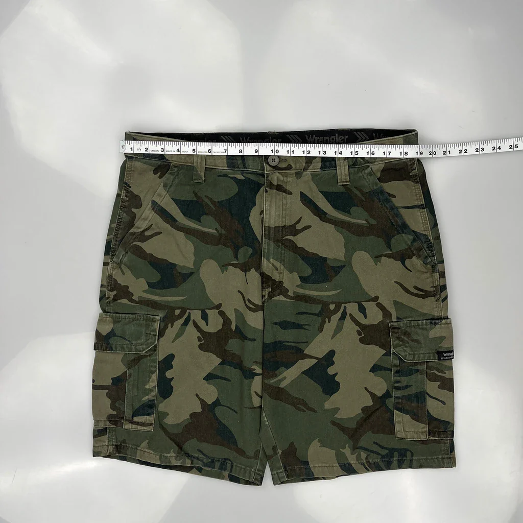 Wrangler Cargo Shorts - 36W 9L Camo Cotton - Image 2