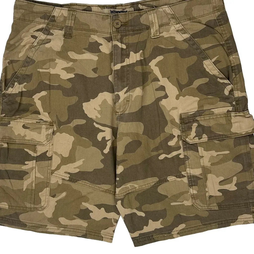 Wrangler Camo Cargo Shorts - 37W 10L Camo Cotton - Image 10