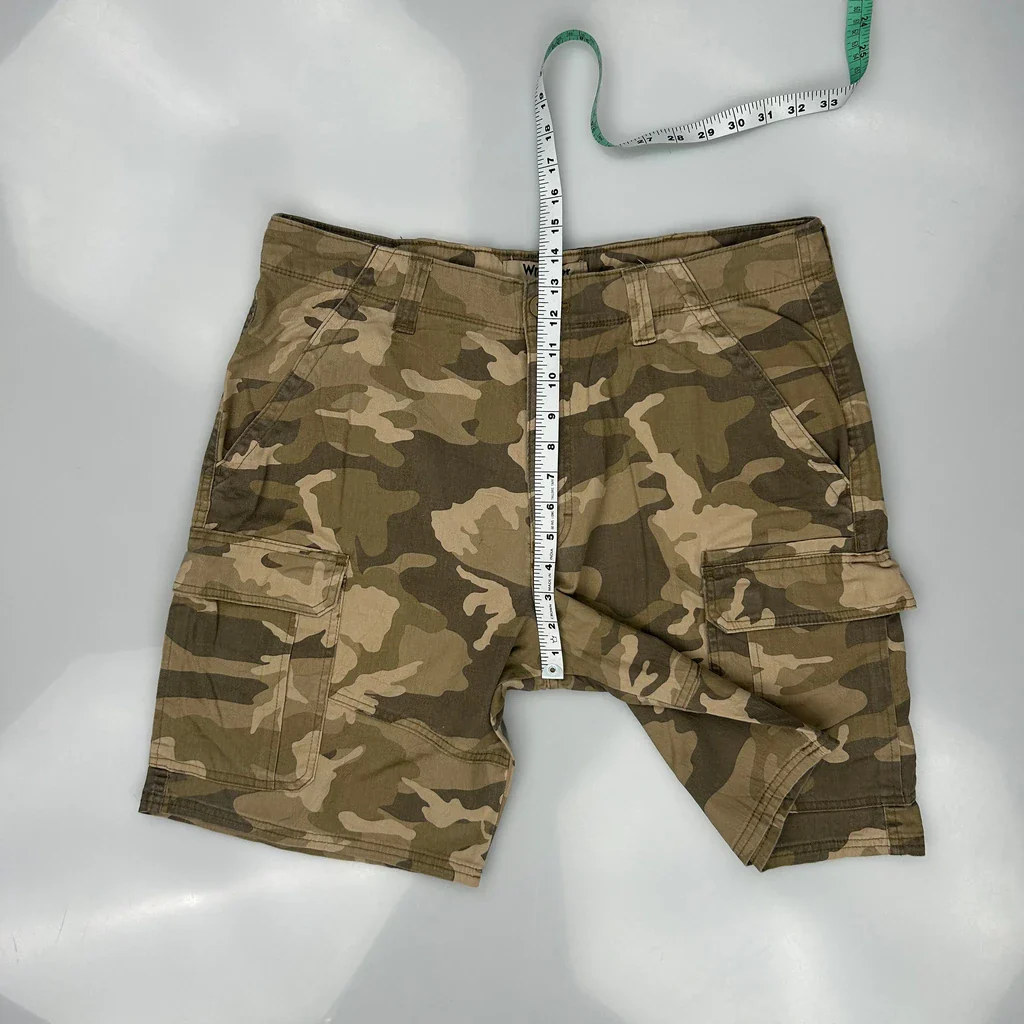Wrangler Camo Cargo Shorts - 37W 10L Camo Cotton - Image 4
