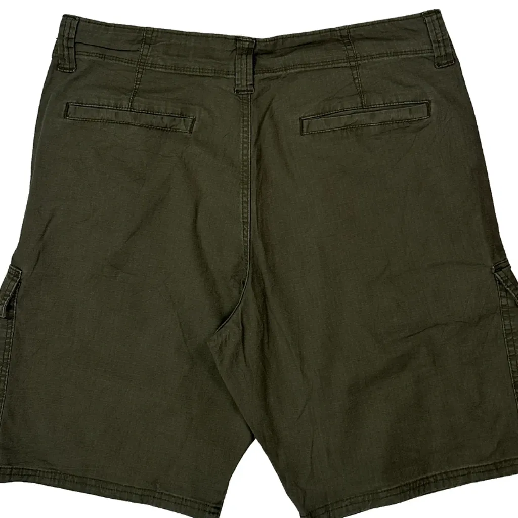 Wrangler Cargo Shorts - 32W 10L Green Cotton - Image 8
