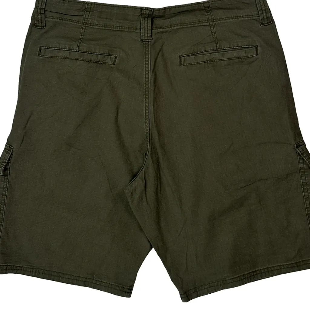 Wrangler Cargo Shorts - 32W 10L Green Cotton - Image 7