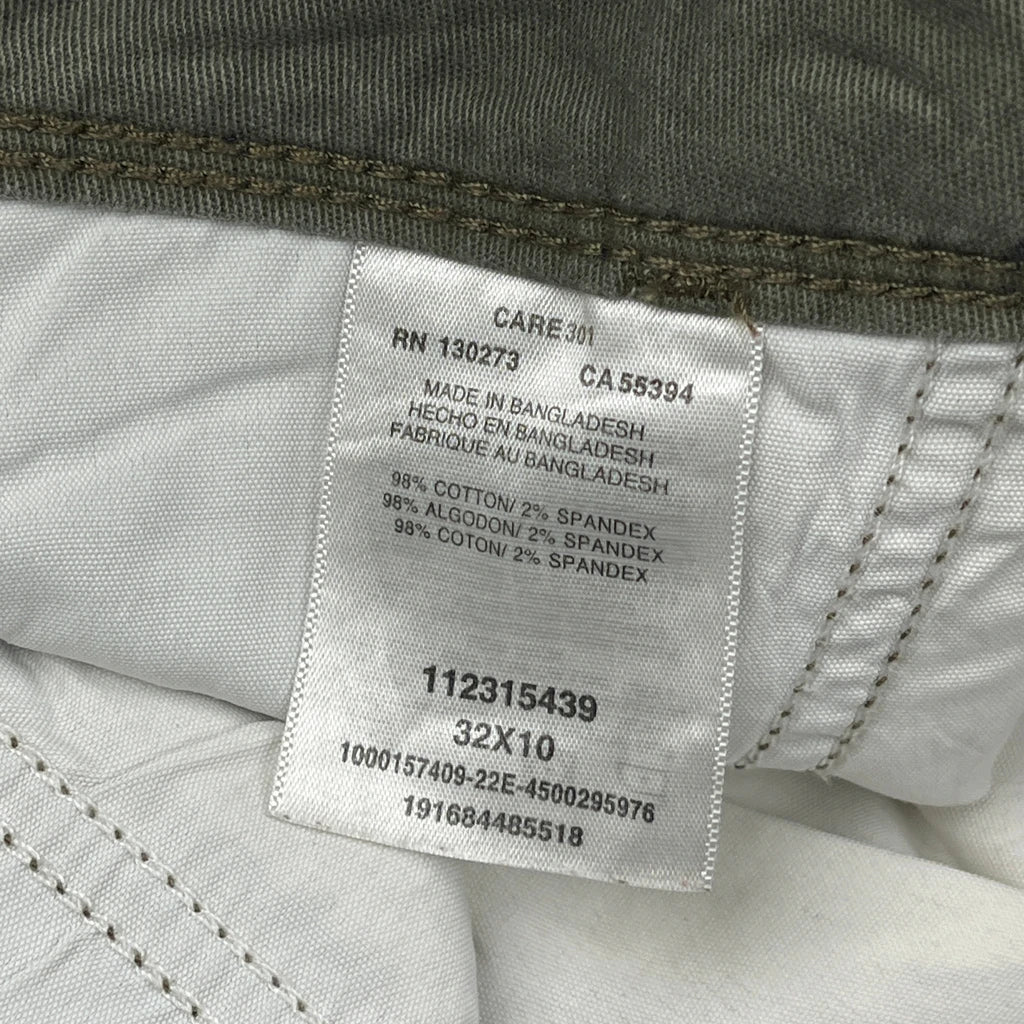 Wrangler Cargo Shorts - 32W 10L Green Cotton - Image 6