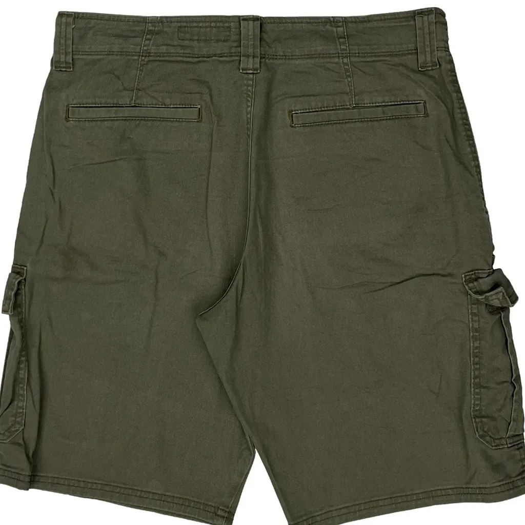 Wrangler Cargo Shorts - 32W 10L Green Cotton - Image 8