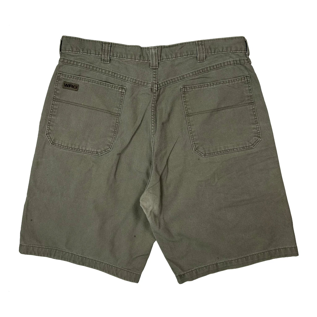 Wrangler Cargo Shorts - 36W 10L Green Cotton