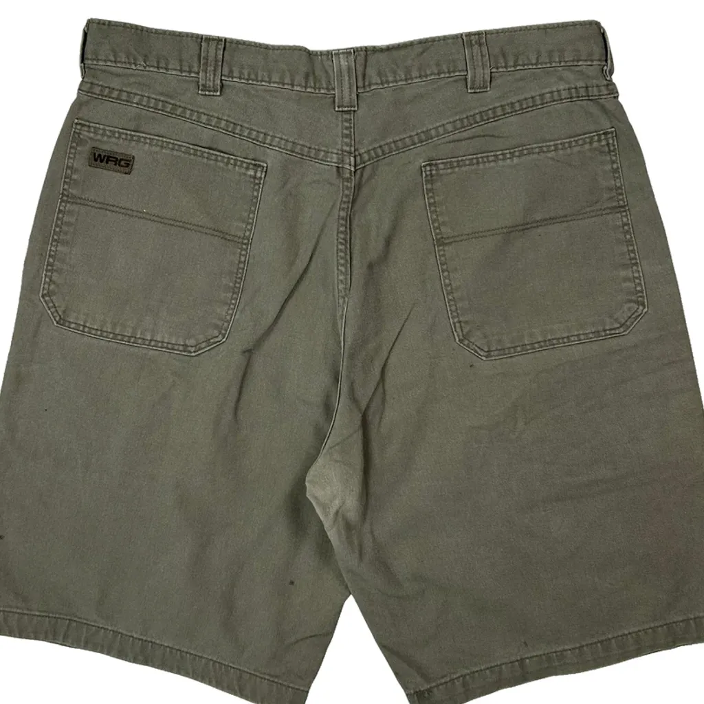 Wrangler Cargo Shorts - 36W 10L Green Cotton - Image 6