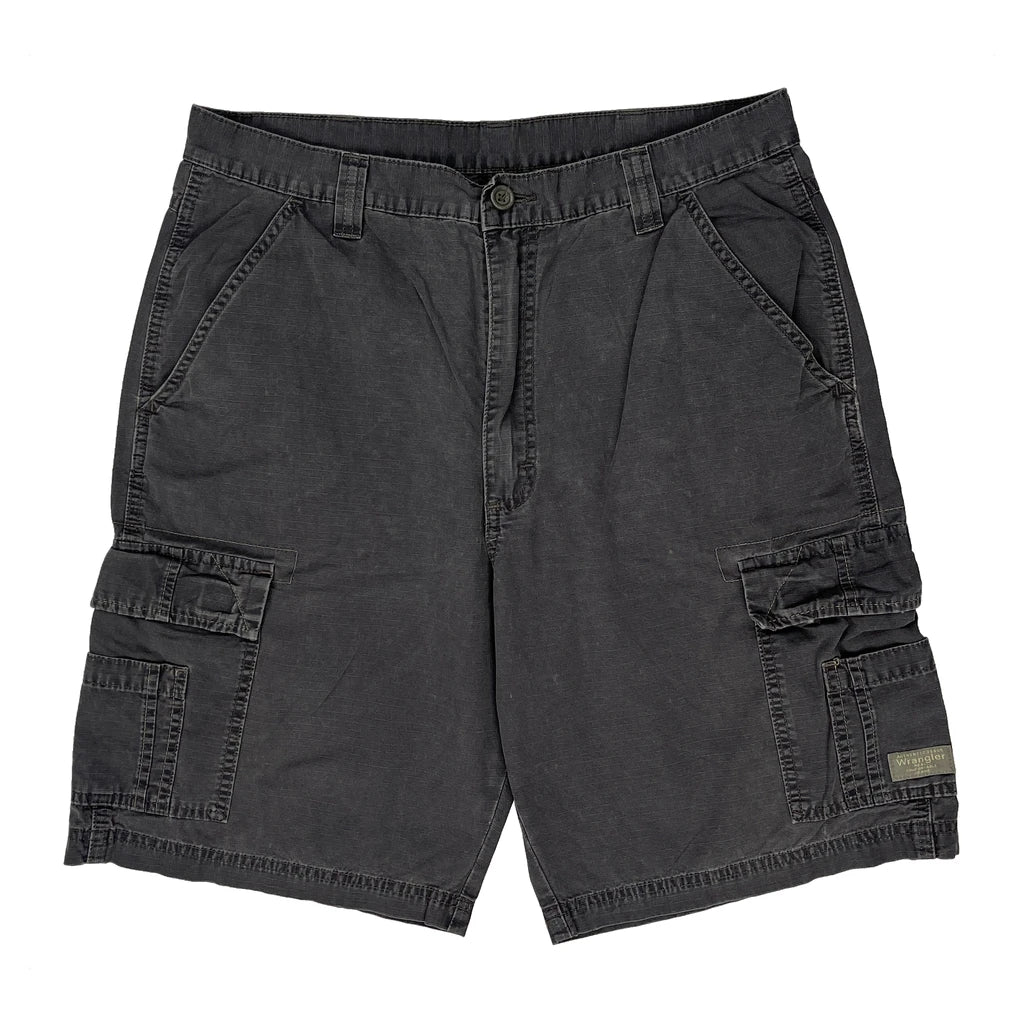 Wrangler Cargo Shorts - 33W 10L Grey Cotton - Image 2