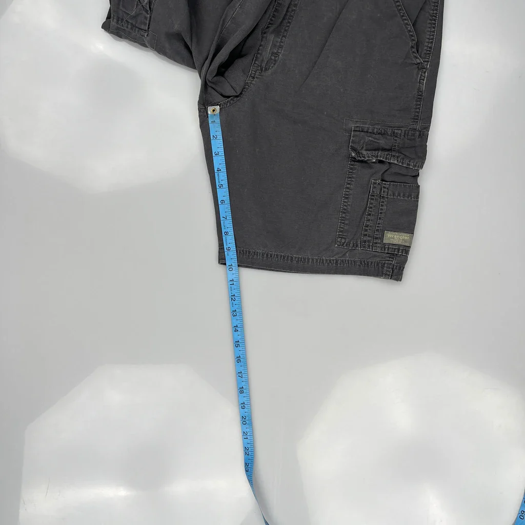 Wrangler Cargo Shorts - 33W 10L Grey Cotton - Image 5