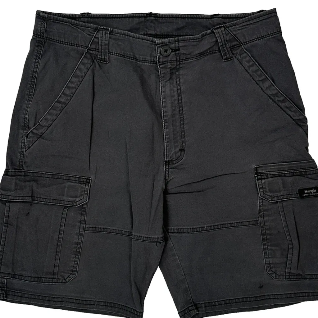 Wrangler Cargo Shorts - 34W 11L Grey Cotton - Image 10