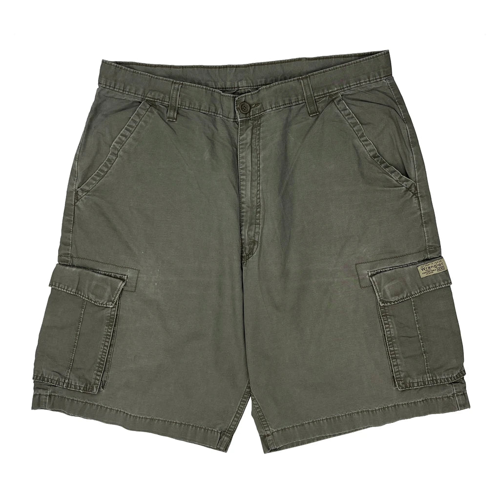 Wrangler Cargo Shorts - 35W 9L Grey Cotton - Image 2