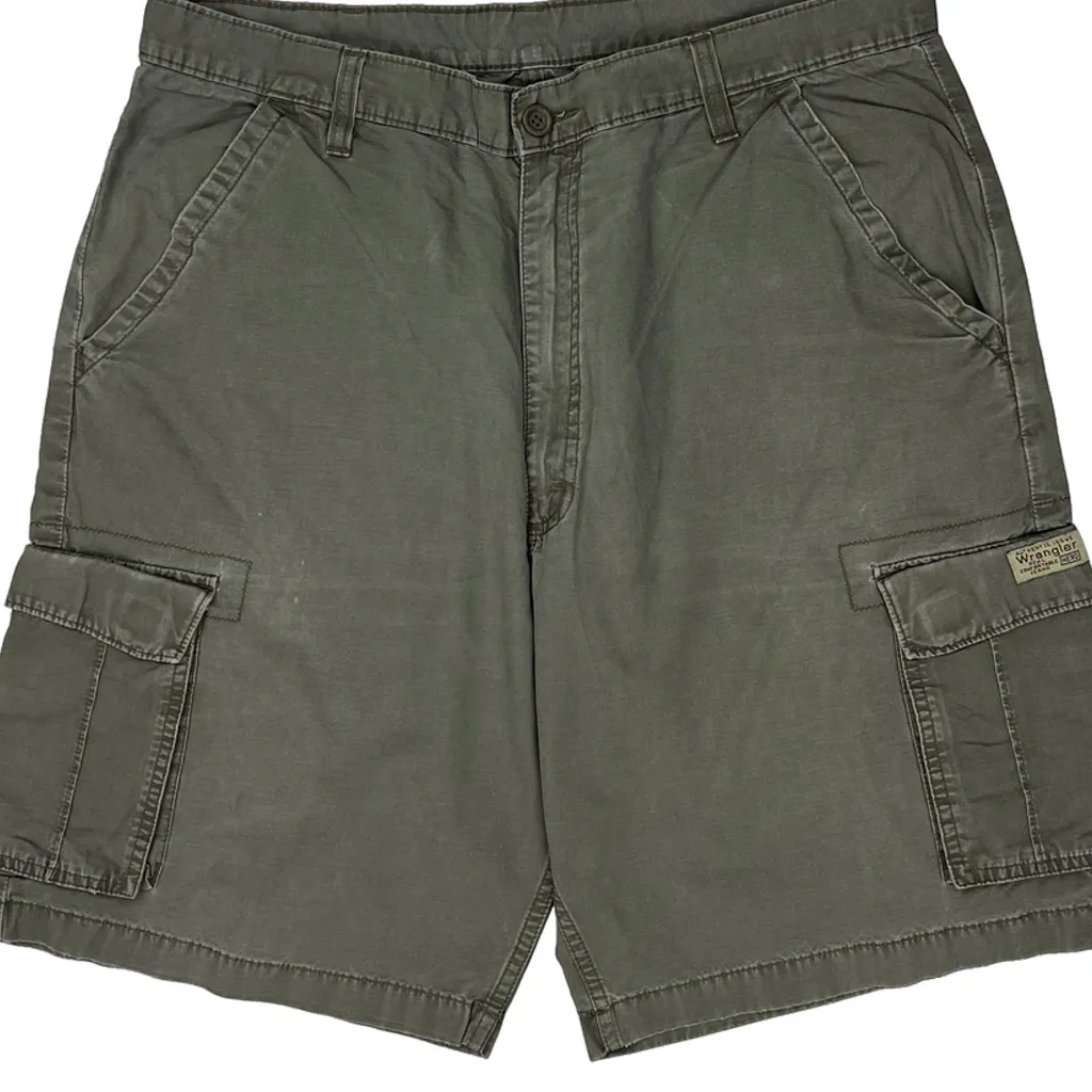 Wrangler Cargo Shorts - 35W 9L Grey Cotton - Image 8