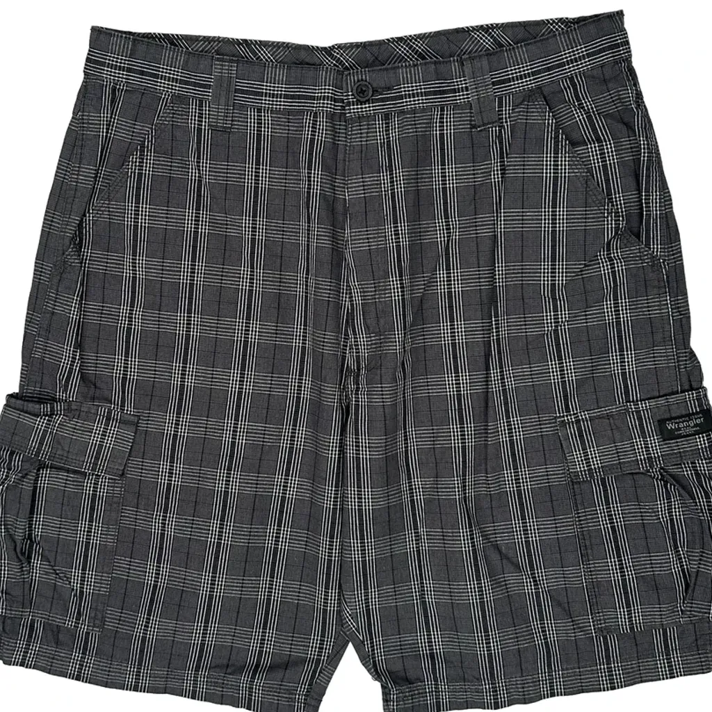 Wrangler Cargo Shorts - 36W 11L Grey Cotton - Image 8