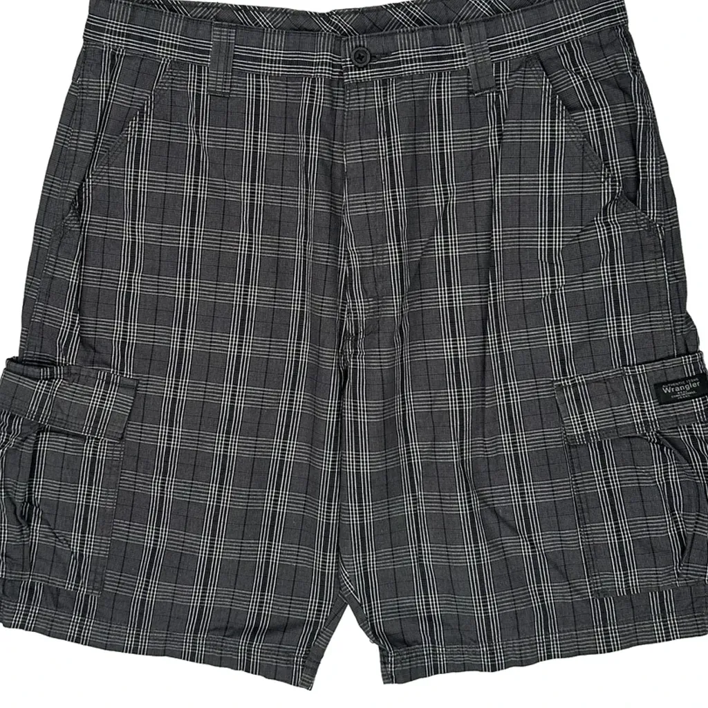 Wrangler Cargo Shorts - 36W 11L Grey Cotton - Image 9