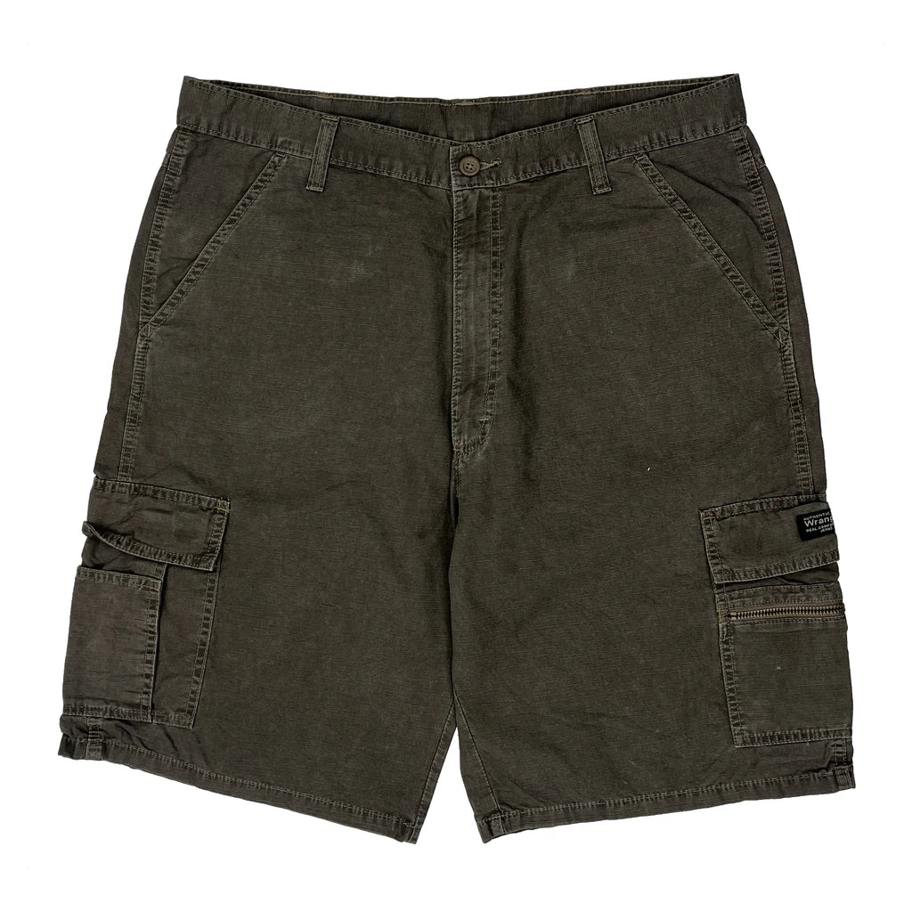 Wrangler Cargo Shorts - 36W 10L Grey Cotton - Image 2