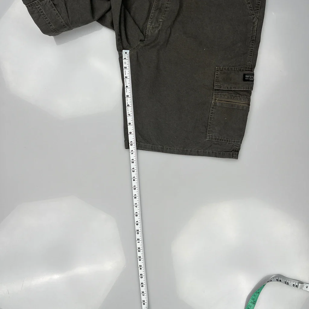 Wrangler Cargo Shorts - 36W 10L Grey Cotton - Image 5