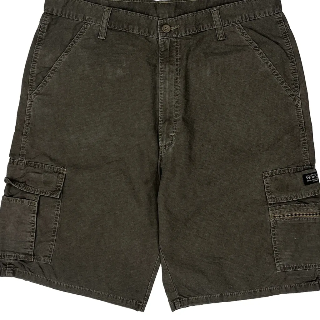Wrangler Cargo Shorts - 36W 10L Grey Cotton - Image 9