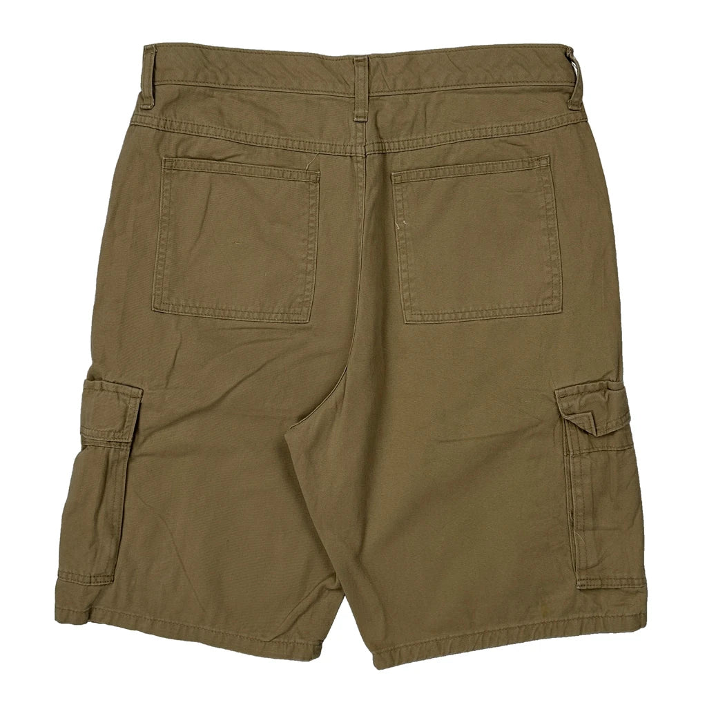 Wrangler Cargo Shorts - 31W 10L Khaki Cotton