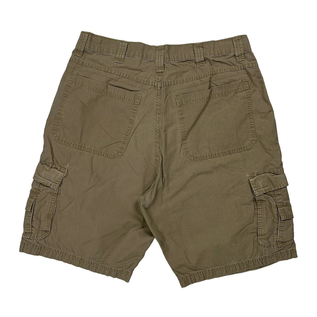 Wrangler Cargo Shorts - 31W 9L Khaki Cotton