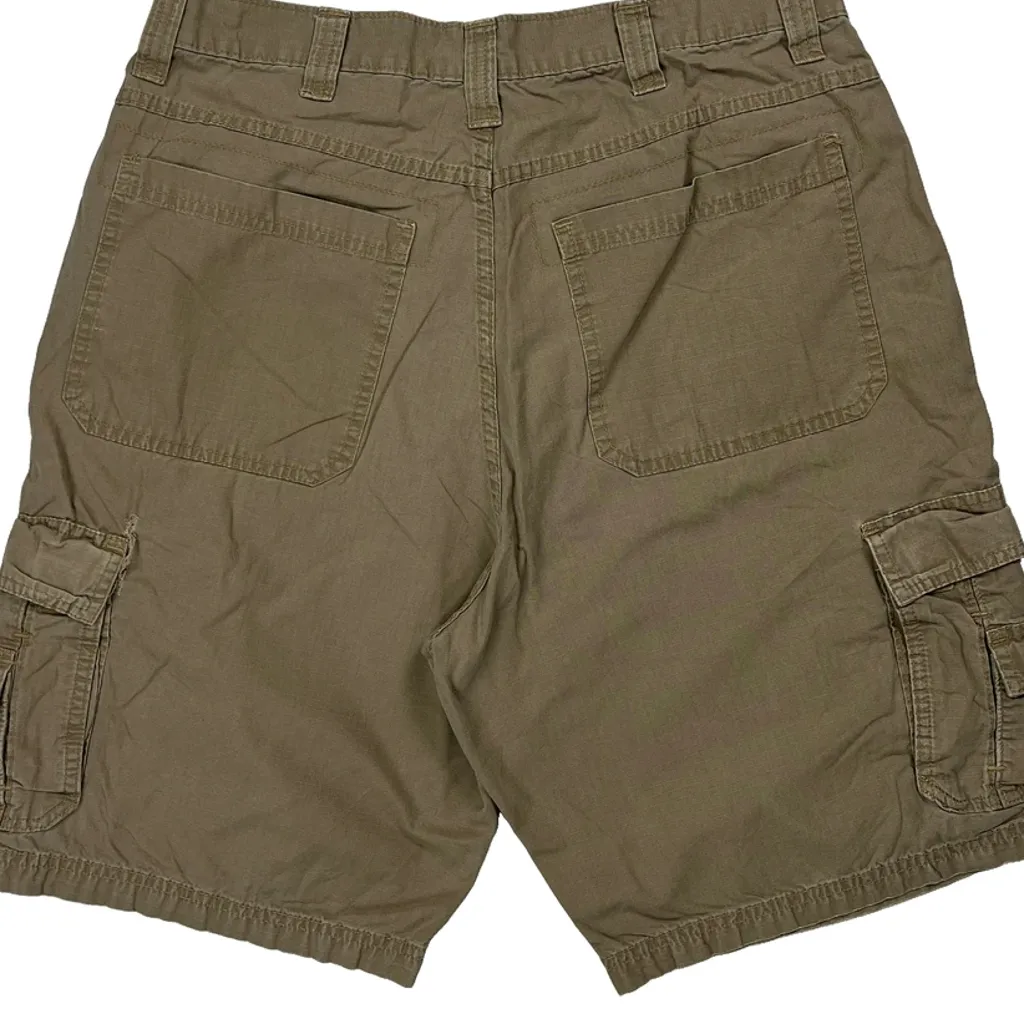 Wrangler Cargo Shorts - 31W 9L Khaki Cotton - Image 11