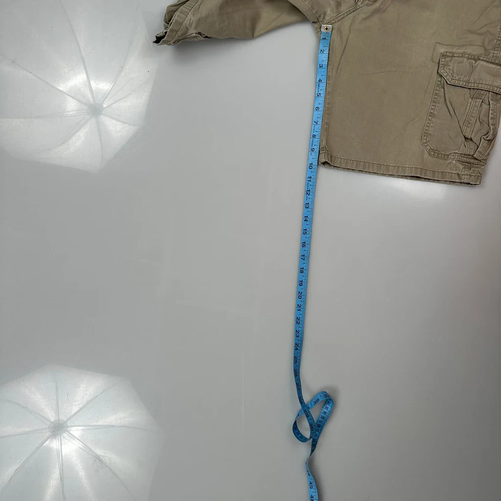 Wrangler Cargo Shorts - 32W 11L Khaki Cotton - Image 5