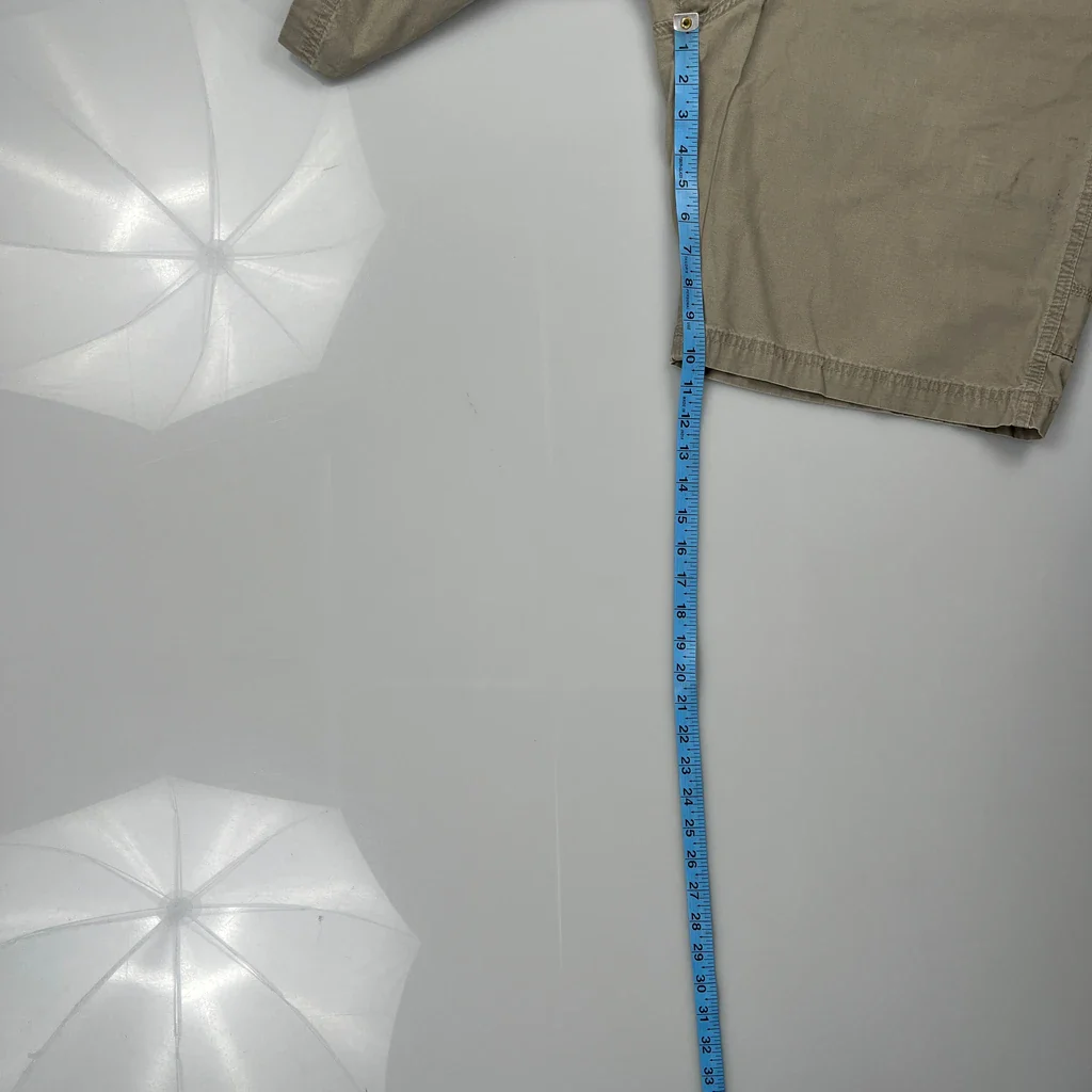 Wrangler Cargo Shorts - 32W 10L Khaki Cotton - Image 5