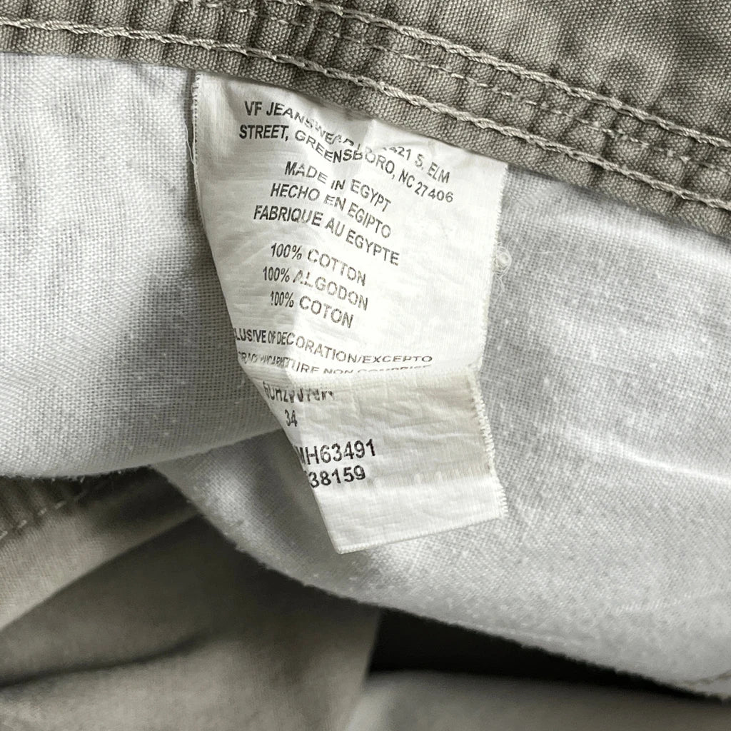 Wrangler Cargo Shorts - 32W 10L Khaki Cotton - Image 6