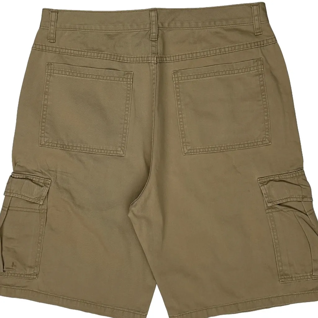 Wrangler Cargo Shorts - 34W 10L Khaki Cotton - Image 6