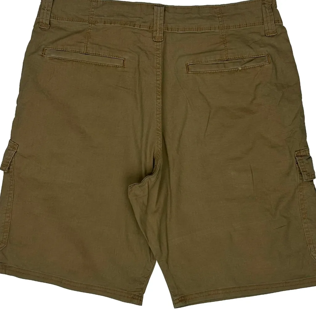 Wrangler Cargo Shorts - 34W 9L Khaki Cotton - Image 8