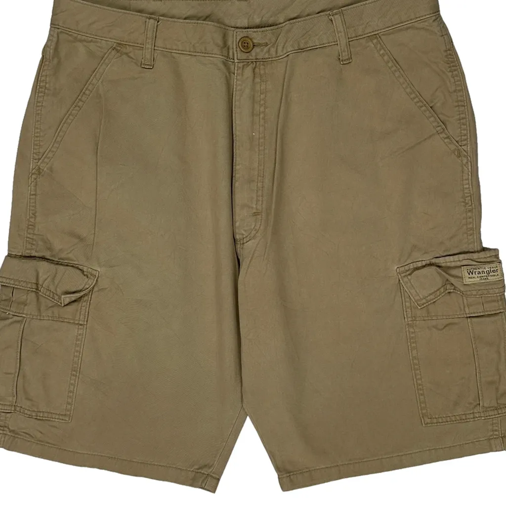 Wrangler Cargo Shorts - 36W 11L Khaki Cotton - Image 10