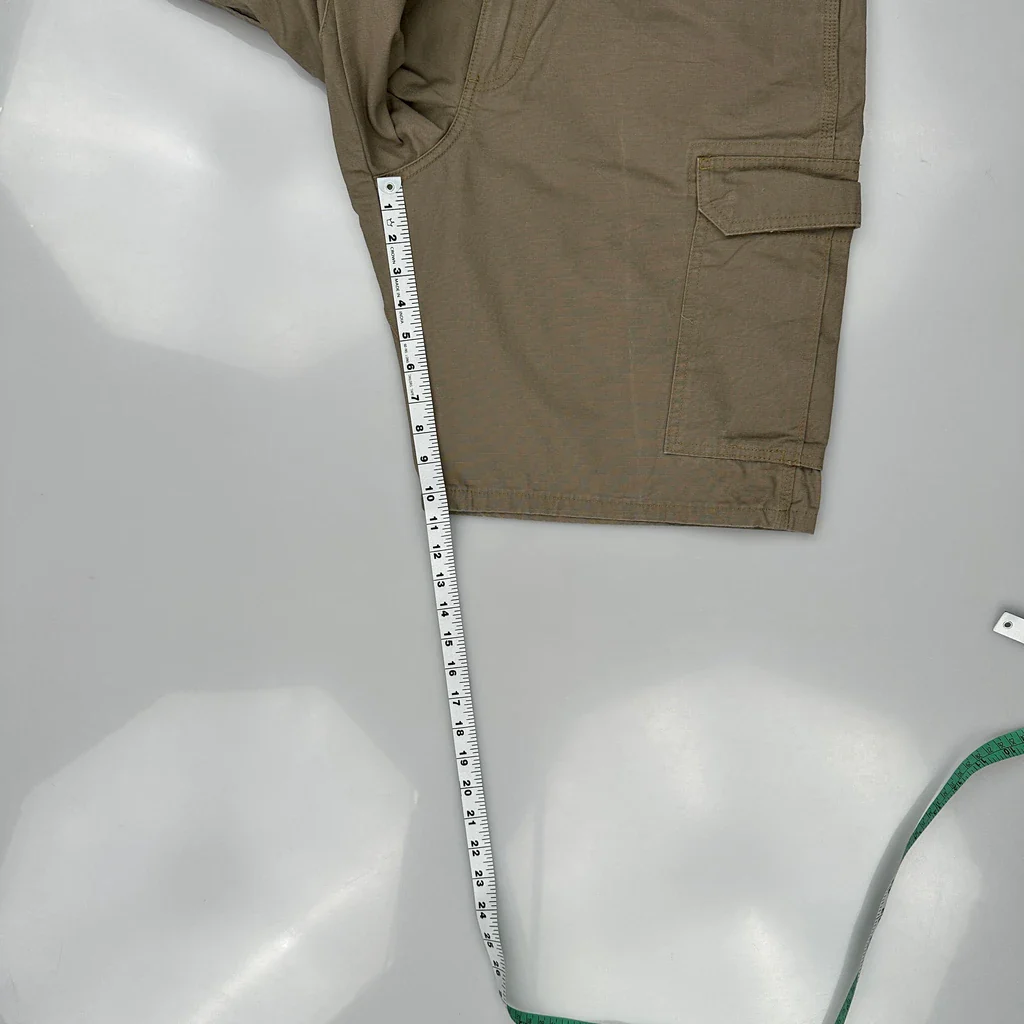 Wrangler Cargo Shorts - 38W 10L Khaki Cotton - Image 4