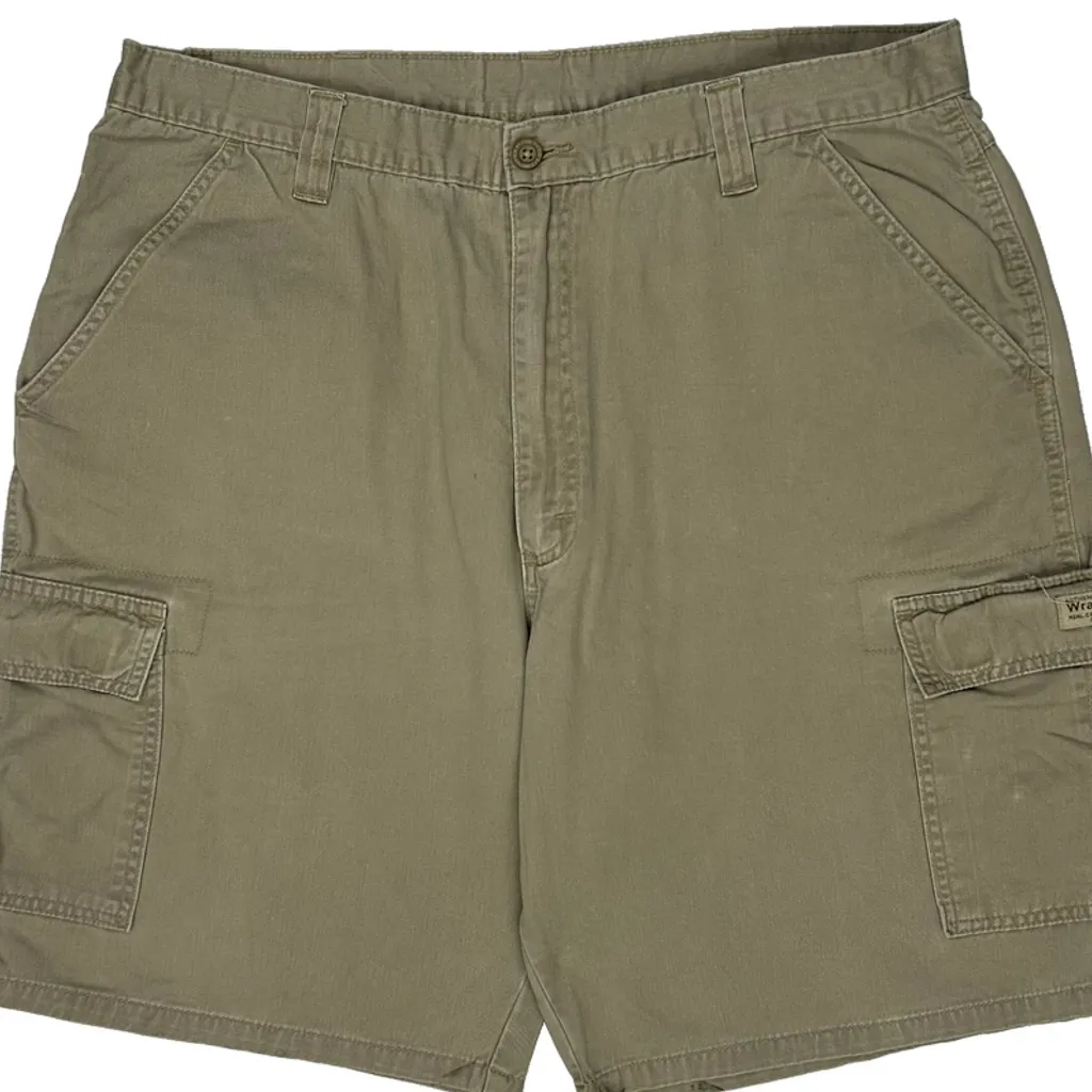 Wrangler Cargo Shorts - 38W 9L Khaki Cotton - Image 8