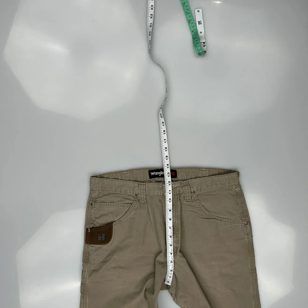 Wrangler Cargo Trousers - 34W 31L Beige Cotton - Image 4