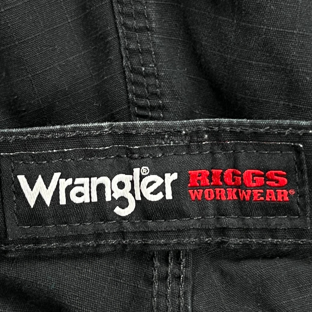 Wrangler Cargo Trousers - 34W 32L Black Cotton - Image 6