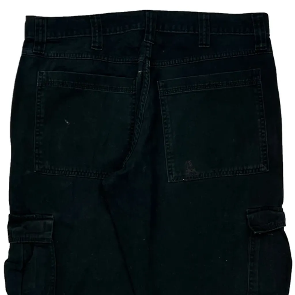 Wrangler Cargo Trousers - 34W 29L Black Cotton - Image 7