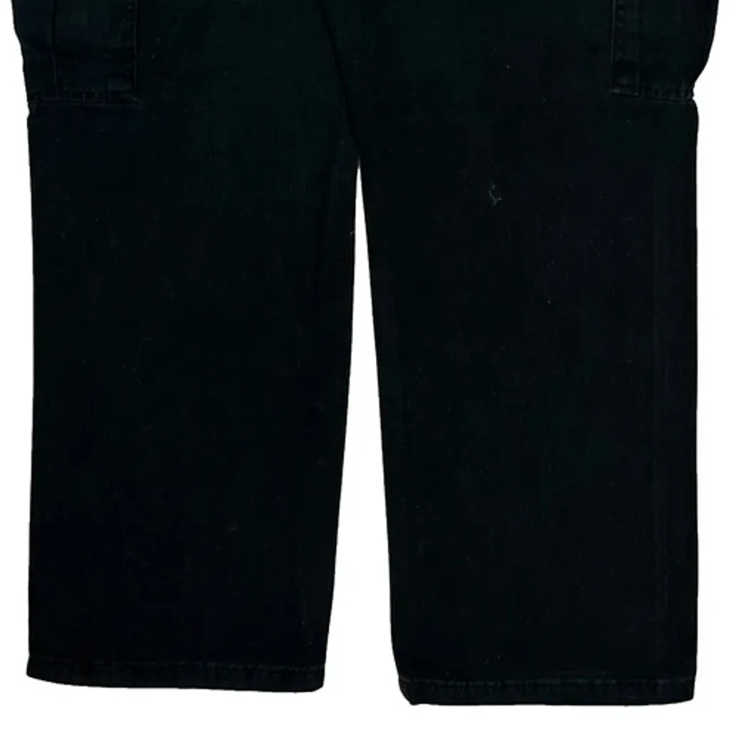 Wrangler Cargo Trousers - 34W 29L Black Cotton - Image 8